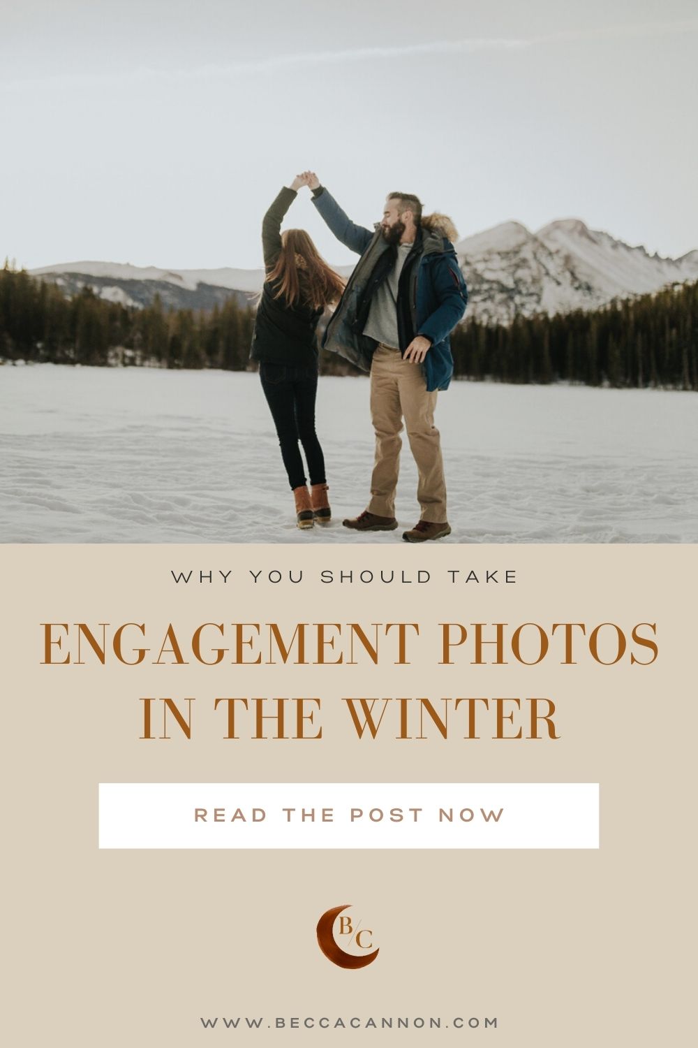 Colorado mountain engagement photo
