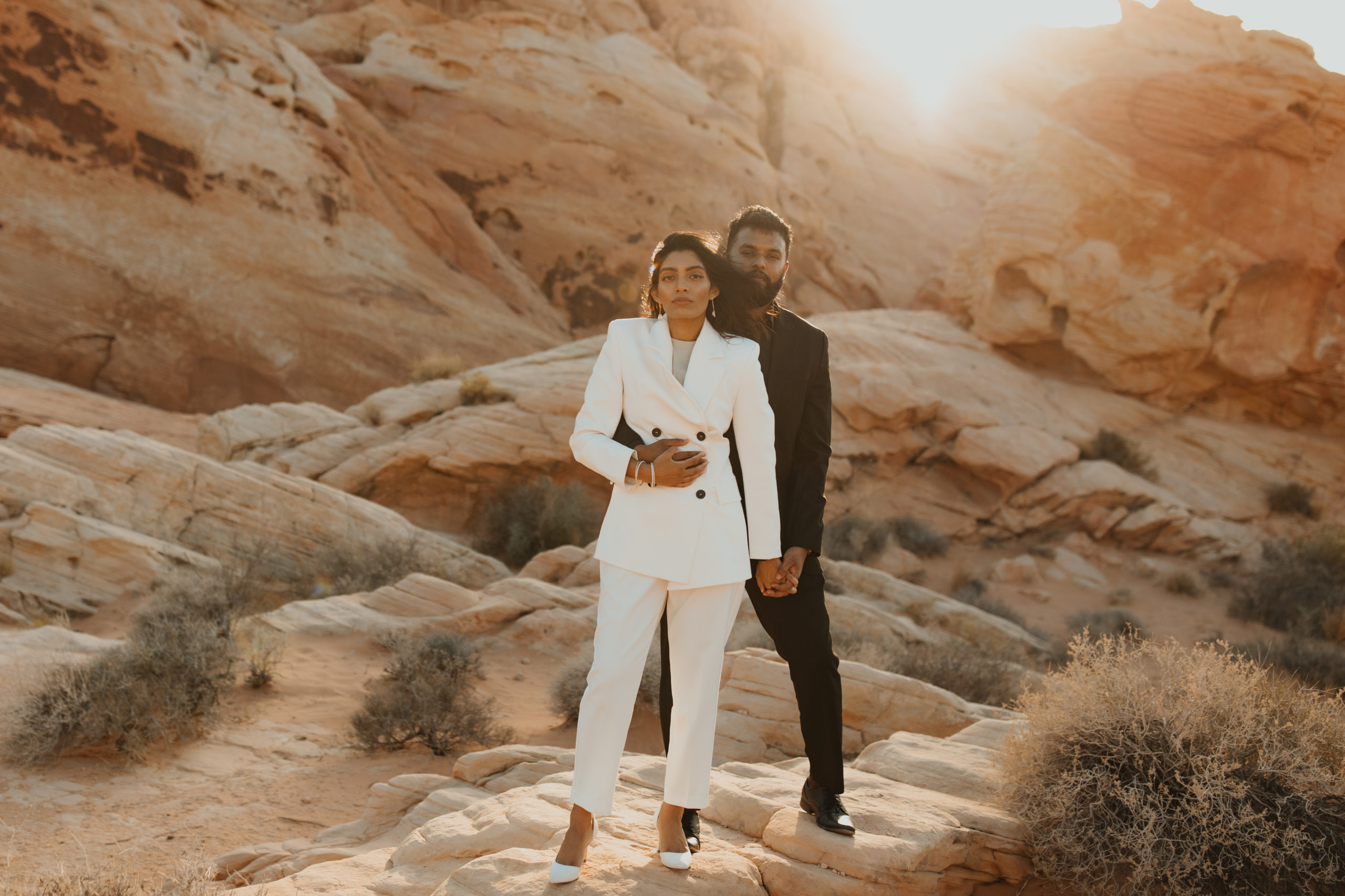 Moody Couple's Photoshoot in the Desert