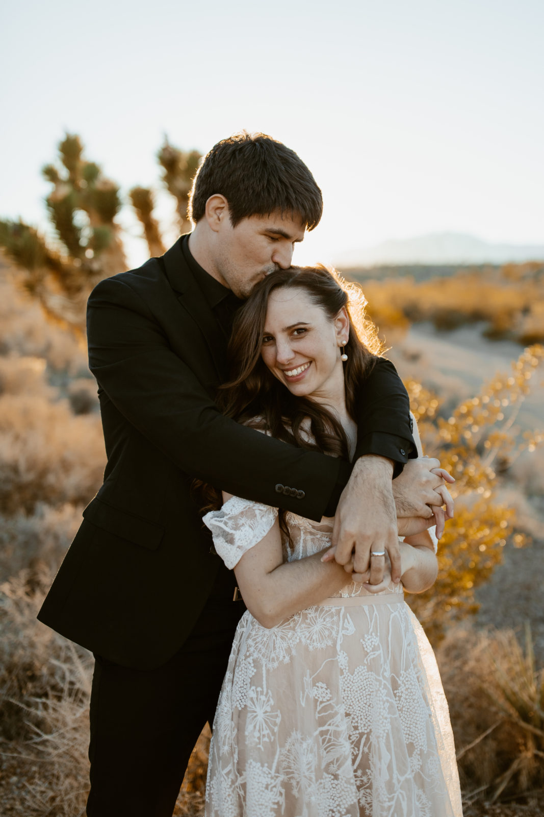 Whimsical Bride & Groom Portraits In The Mojave Desert | Elopement ...