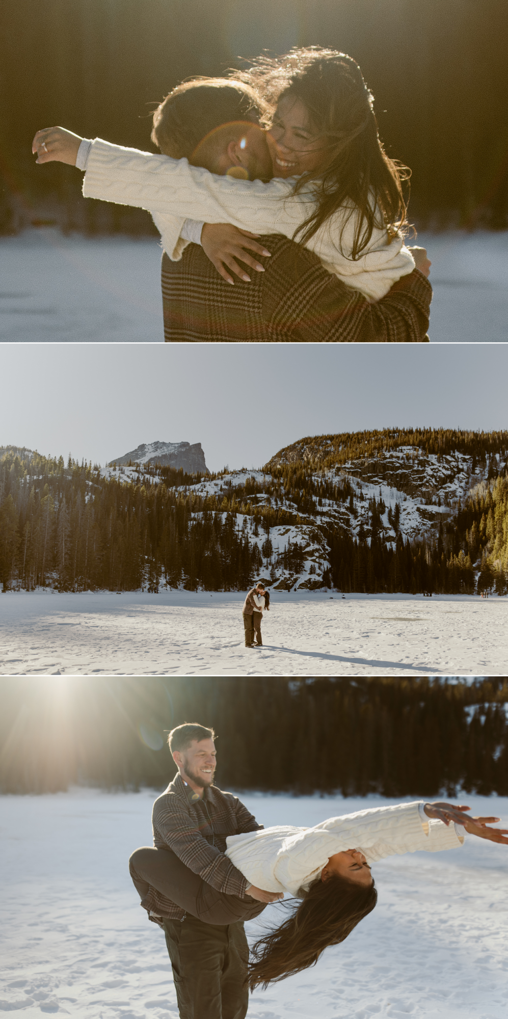 Bear Lake Rocky Mountain National Park Engagement Shoot