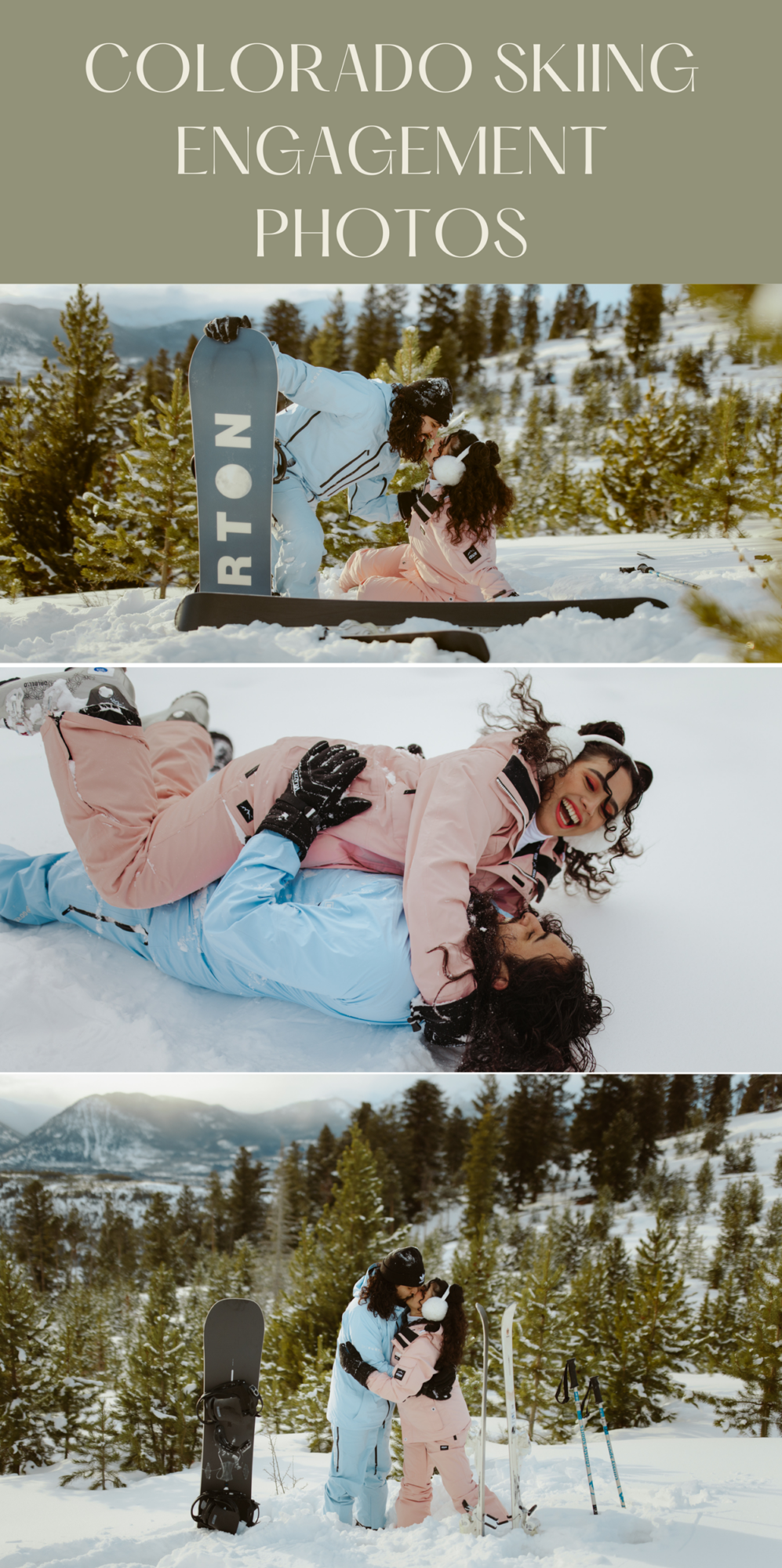 Colorado Skiing Engagement Photos | Becca Cannon
